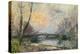 View of the Seine, Paris, Vue de La Seine, Paris-Albert-Charles Lebourg-Premier Image Canvas