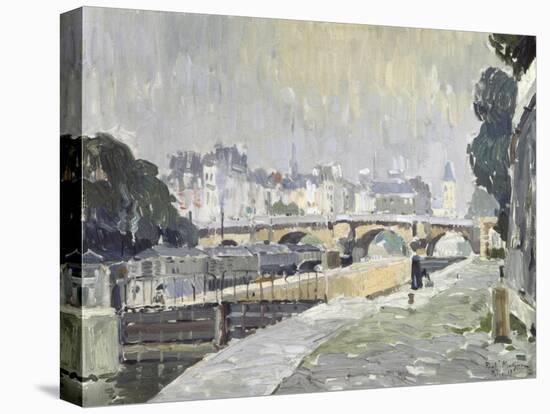 View of the Seine, Paris-Paul Mathieu-Premier Image Canvas