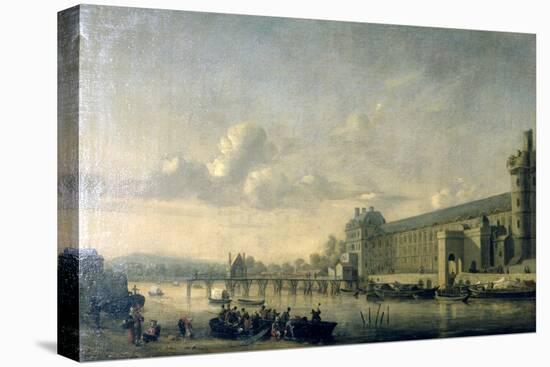 View of the Seine with the South Facade of the Louvre Gallery, Paris, 1660-Reinier Zeeman-Premier Image Canvas