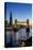 View of the Shard and Tower Bridge Above the River Thames at Dusk-Charles Bowman-Premier Image Canvas