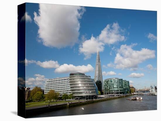 View of the Shard, City Hall and More London Along the River Thames, London, England, UK-Adina Tovy-Premier Image Canvas