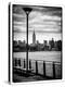 View of the Skyscrapers of Manhattan with the Empire State Building a Jetty in Brooklyn at Sunset-Philippe Hugonnard-Premier Image Canvas