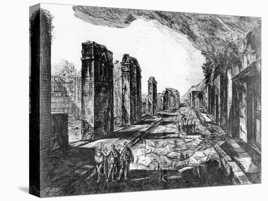 View of the Tavern of Pompeii with the Priapus Shop Sign-Giovanni Battista Piranesi-Premier Image Canvas