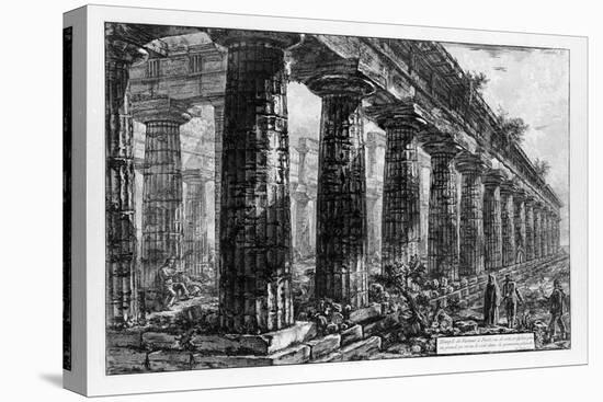 View of the Temples of Paestum (Litho)-Giovanni Battista Piranesi-Premier Image Canvas