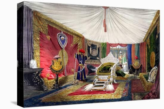 View of the Tented Room and Ivory Carved Throne-Peter Mabuse-Premier Image Canvas