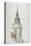 View of the Tower and Spire of St Martin Within Ludgate, City of London, 1840-null-Premier Image Canvas