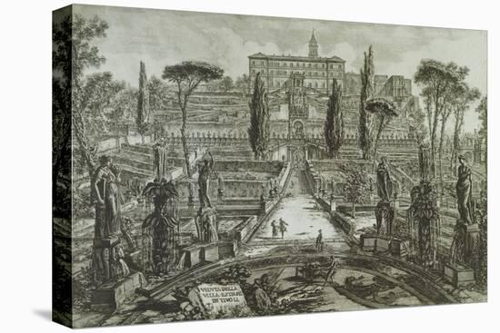 View of the Villa D'Este in Tivoli-Giovanni Battista Piranesi-Premier Image Canvas