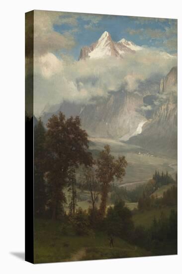 View of the Wetterhorn from the Valley of Grindelwald-Albert Bierstadt-Premier Image Canvas