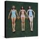 View of Three Unidentified Women in Bathing Suits as They Sunbath on Green Grass, 1961-Allan Grant-Premier Image Canvas