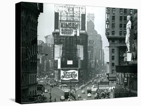 View of Times Square, New York, USA, 1952-null-Premier Image Canvas