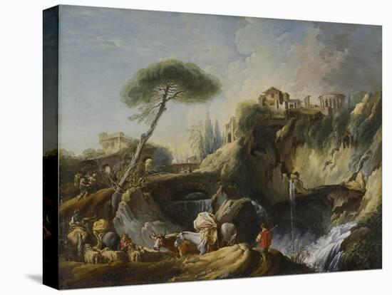 View of Tivoli with the Temple of Vesta, c.1749-Francois Boucher-Premier Image Canvas