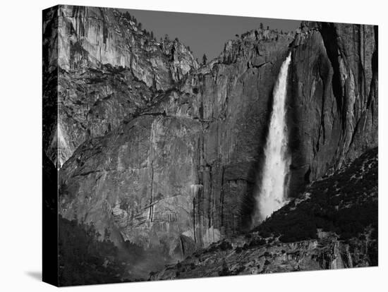 View of Upper Yosemite Falls and Rainbow, Yosemite National Park, California, USA-Adam Jones-Premier Image Canvas