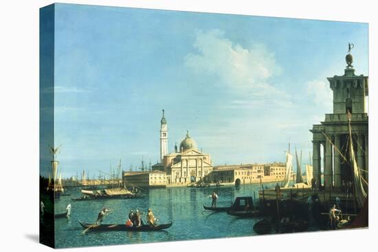 View of Venice from the Punta della Dogana towards San Giorgio Maggiore-Canaletto-Premier Image Canvas