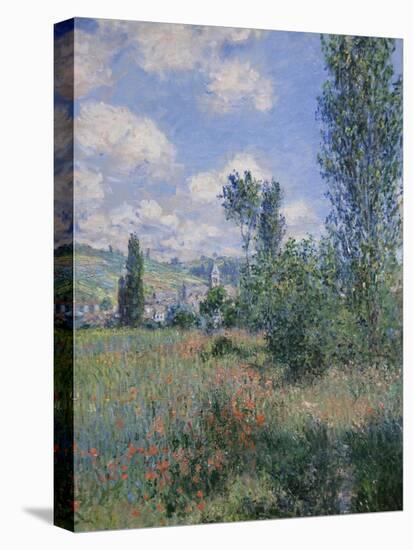 View of Vetheuil-Claude Monet-Stretched Canvas