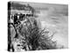 View of Visitors Watching Ice Formations at the American Side of a Frozen Niagara Falls-Margaret Bourke-White-Premier Image Canvas