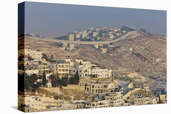 View of Wall Dividing Palestinian and Israeli Areas to the East of Jerusalem-Jon Hicks-Premier Image Canvas