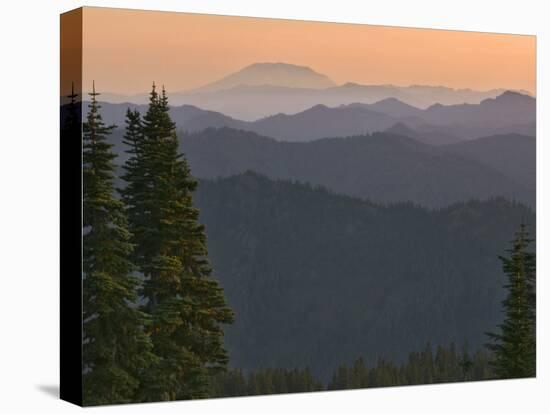 View of Washington Cascade Mountain Ranges, Washington State, USA-Janis Miglavs-Premier Image Canvas