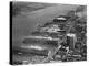 View of West Side Piers at New York City Harbor-null-Premier Image Canvas