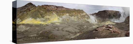 View of White Island Volcano, Bay of Plenty, North Island, New Zealand-null-Premier Image Canvas