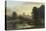 View of Windsor Castle from Across the Thames, 19th Century-George Hilditch-Premier Image Canvas