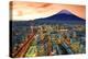 View of Yokohama and Mt. Fuji in Japan.-Sean Pavone-Premier Image Canvas