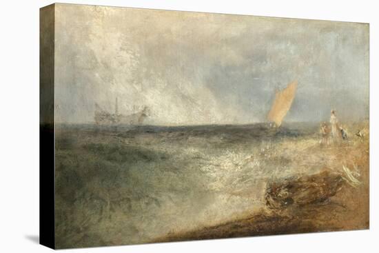 View off Margate, Evening, C.1840 (Oil on Canvas)-Joseph Mallord William Turner-Premier Image Canvas
