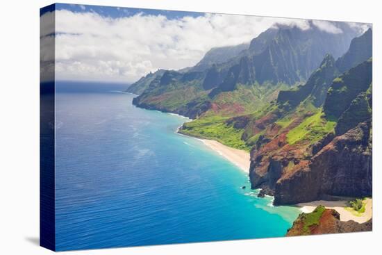 View on Na Pali Cost on Kauai Island on Hawaii-SergiyN-Premier Image Canvas