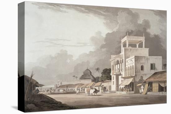View on the Chitpore Road, Calcutta, Plate II from Oriental Scenery, Published 1797-Thomas & William Daniell-Premier Image Canvas
