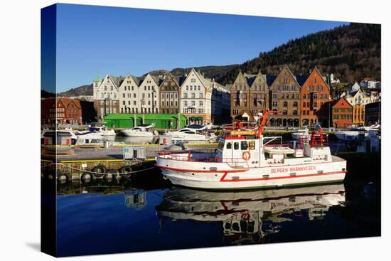 View on the Harbour Bergen, Hordaland, Norway, Scandinavia, Europe-Robert Harding-Premier Image Canvas