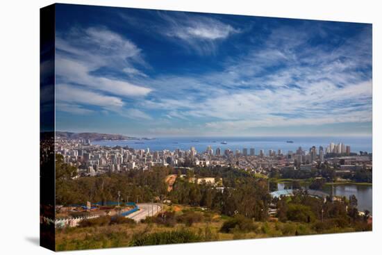 View on Vina Del Mar and Valparaiso, Chile-Nataliya Hora-Premier Image Canvas