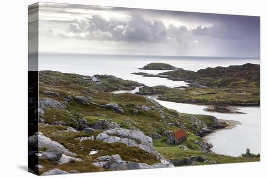 View Out to Sea over Abandoned Crofts at the Township of Manish-Lee Frost-Premier Image Canvas