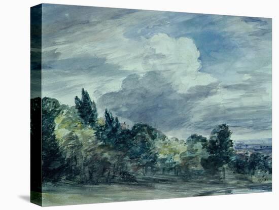 View over a Wide Landscape, with Trees in the Foreground, September 1832-John Constable-Premier Image Canvas