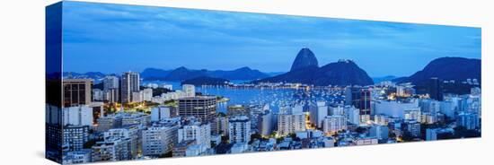View over Botafogo towards the Sugarloaf Mountain at twilight, Rio de Janeiro, Brazil, South Americ-Karol Kozlowski-Premier Image Canvas