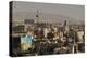 View over buildings from city centre towards Alborz Mountains, Tehran, Iran, Middle East-James Strachan-Premier Image Canvas