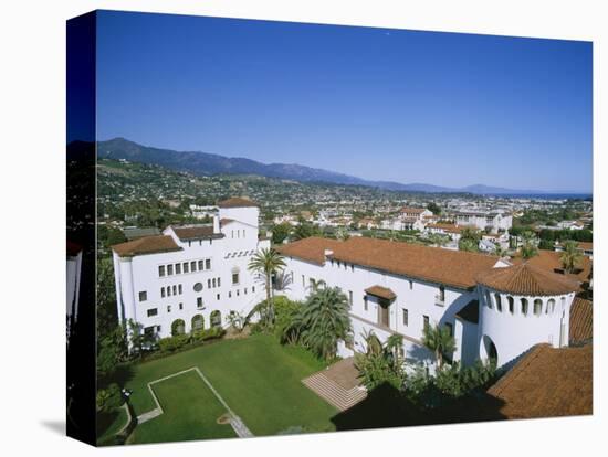 View Over Courthouse Towards the Ocean, Santa Barbara, California, USA-Adrian Neville-Premier Image Canvas