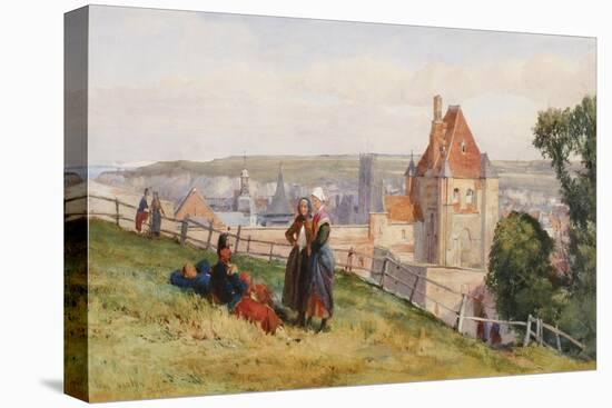 View over Dieppe from the Cliffs Above the Chateau, C.1865-John Absolon-Premier Image Canvas