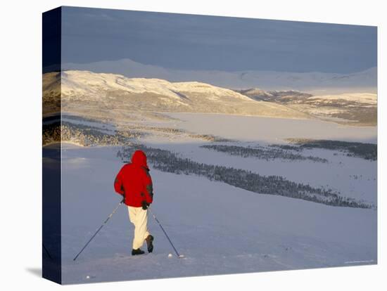 View Over Frozen Lake Furusjoen, Rondablikk, Norrway, Scandinavia-David Poole-Premier Image Canvas