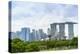 View over Gardens by Bay to Three Towers of Marina Bay Sands Hotel and City Skyline Beyond-Fraser Hall-Premier Image Canvas