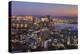 View over HafenCity and Elbphilharmonie at sunset, Hamburg, Hanseatic City, Germany, Europe-Markus Lange-Premier Image Canvas