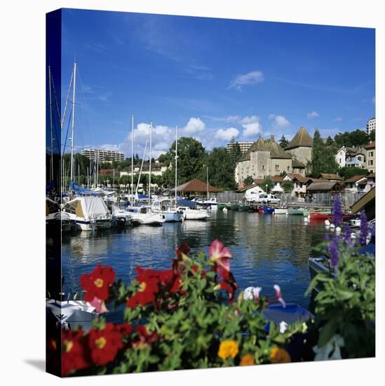 View over Harbour, Thonon-Les-Bains, Lake Geneva (Lac Leman), Rhone Alpes, France, Europe-Stuart Black-Premier Image Canvas