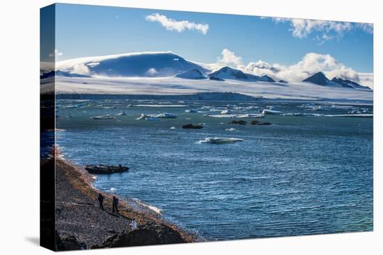 View over icebergs and the glaciers of Brown Bluff, Antarctica, Polar Regions-Michael Runkel-Premier Image Canvas