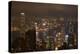 View over Kowloon, Victoria Harbor, and Central, from Victoria Peak, Hong Kong, China-David Wall-Premier Image Canvas