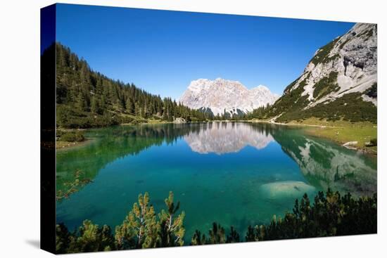 View over Lake Seebensee, Alps, Tirol, Austria-Konrad Wothe-Premier Image Canvas