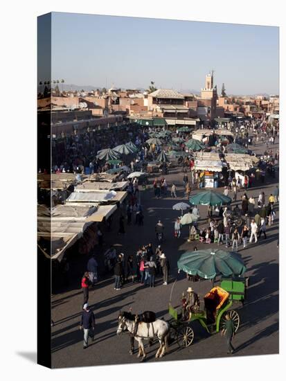 View over Market, Place Jemaa el Fna, Marrakesh, Morocco, North Africa, Africa-Frank Fell-Premier Image Canvas