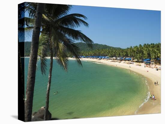 View over Palolem Beach, Palolem, Goa, India, Asia-Stuart Black-Premier Image Canvas