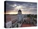 View Over Parque Jose Marti at Sunset From the Roof of the Hotel La Union, Cienfuegos, Cuba-Lee Frost-Premier Image Canvas