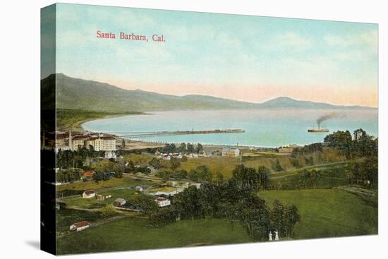 View over Santa Barbara, California-null-Stretched Canvas