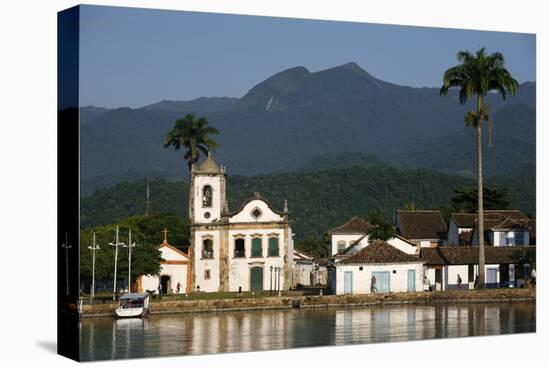 View over Santa Rita Church, Parati, Rio de Janeiro State, Brazil, South America-Yadid Levy-Premier Image Canvas