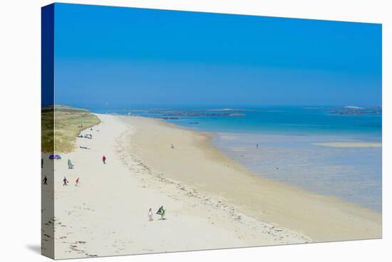 View over Shell Beach, Herm, Channel Islands, United Kingdom-Michael Runkel-Premier Image Canvas