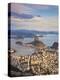 View over Sugarloaf Mountain and City Centre, Rio De Janeiro, Brazil-Peter Adams-Premier Image Canvas
